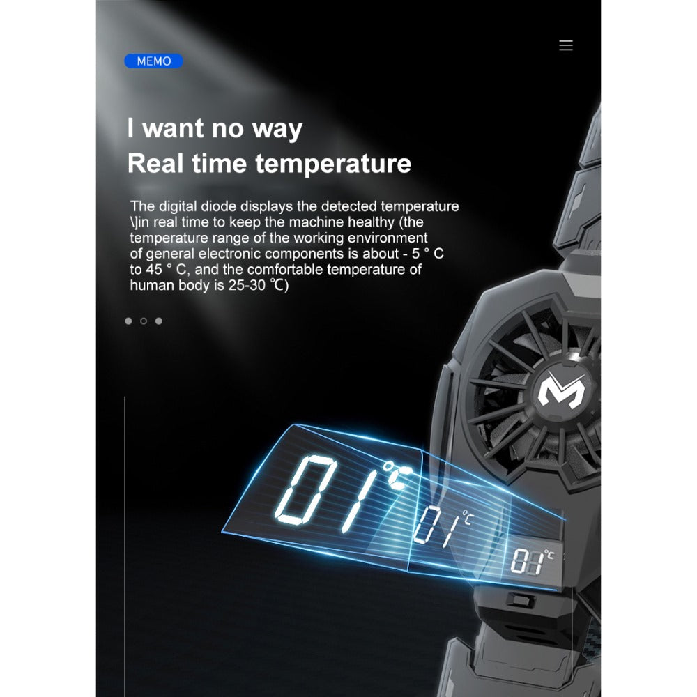 Memo DL05 Tablet Cooling Radiator With Refined Freezing Cooling Technologyy For Gaming